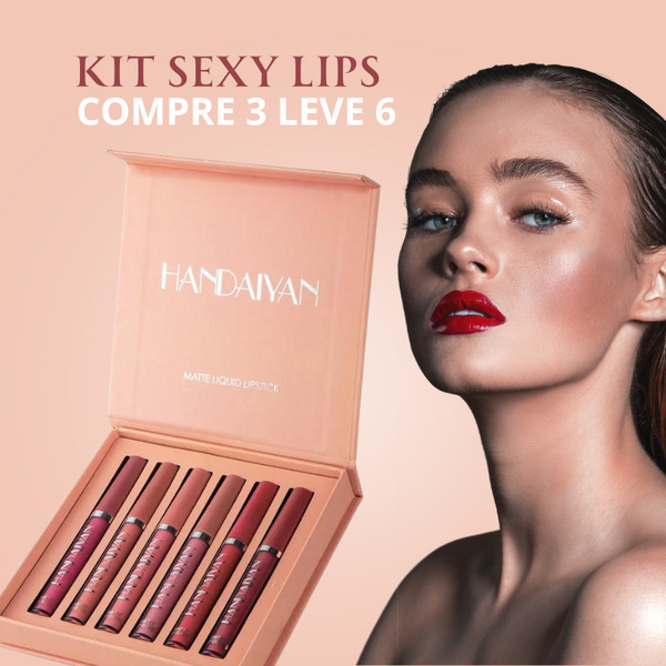 [PAGUE 3 LEVE 6] Kit Batom Sexy Lips®Premium